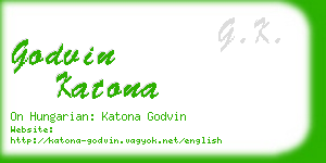 godvin katona business card